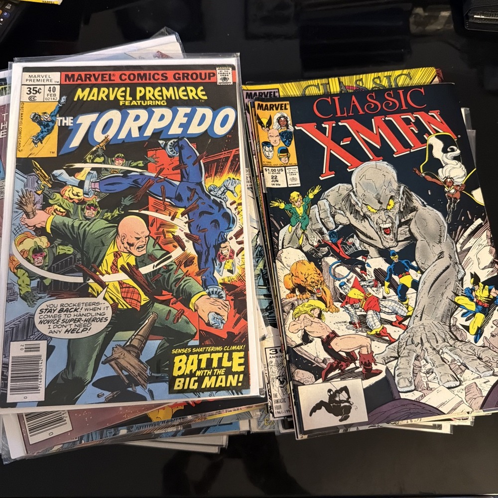70 Vintage Comic Lot Marvel X-man Sectaurs Alpha Flight Luke Cage Fallen Angels